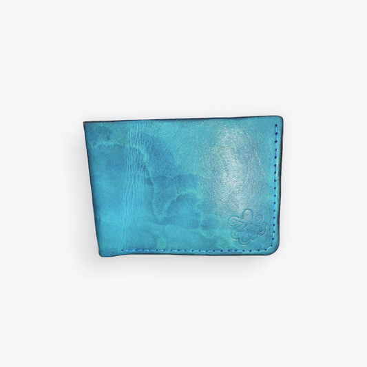 Aqua Matthew Bi-Fold Wallet