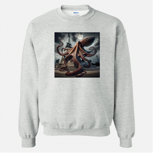 Kraken Gray Crewneck Sweatshirt